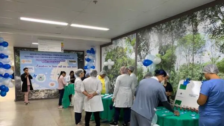 Hospital Regional Costa do Cacau realiza campanha educativa para estimular a prática de higienização das mãos