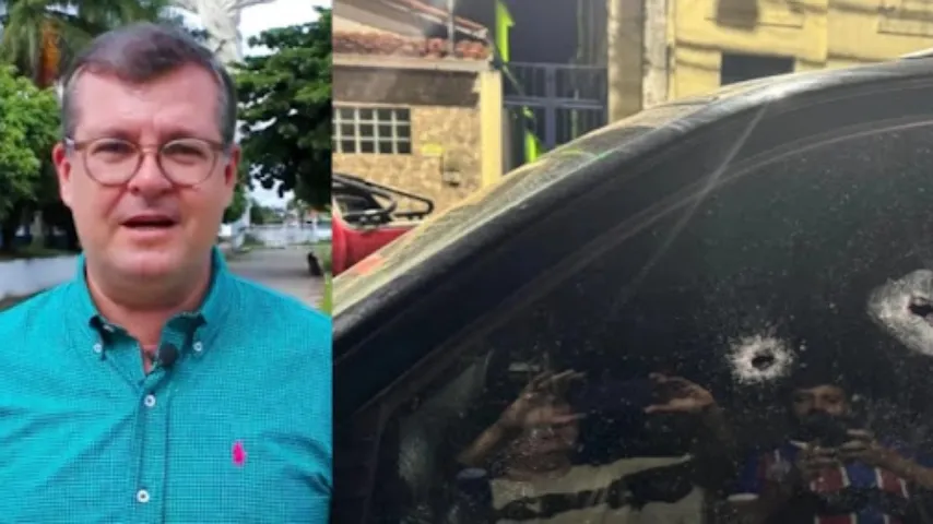 Carro de pré-candidato a prefeitura é atingido por tiros na Bahia