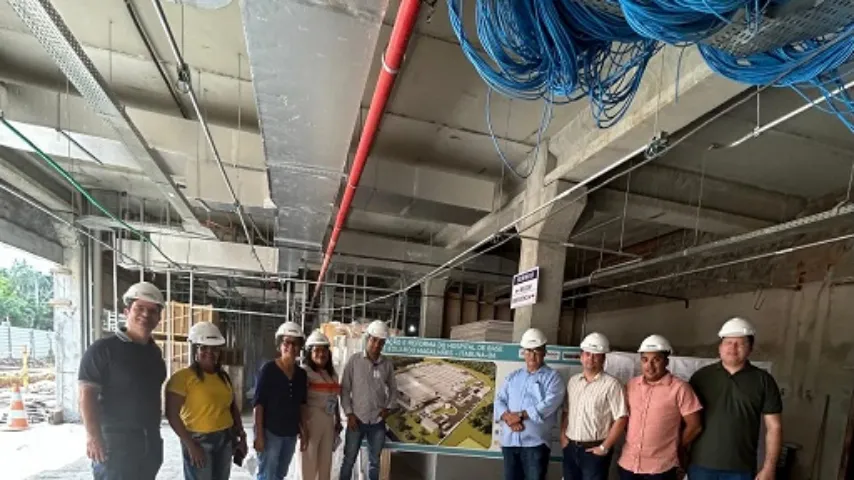 Conselho Municipal de Saúde faz visita técnica às obras de ampliação do Hospital de Base